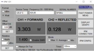IPM -Darstellung der Messung als Zahlenwert IPM -Darstellung der Messung als Zahlenwert